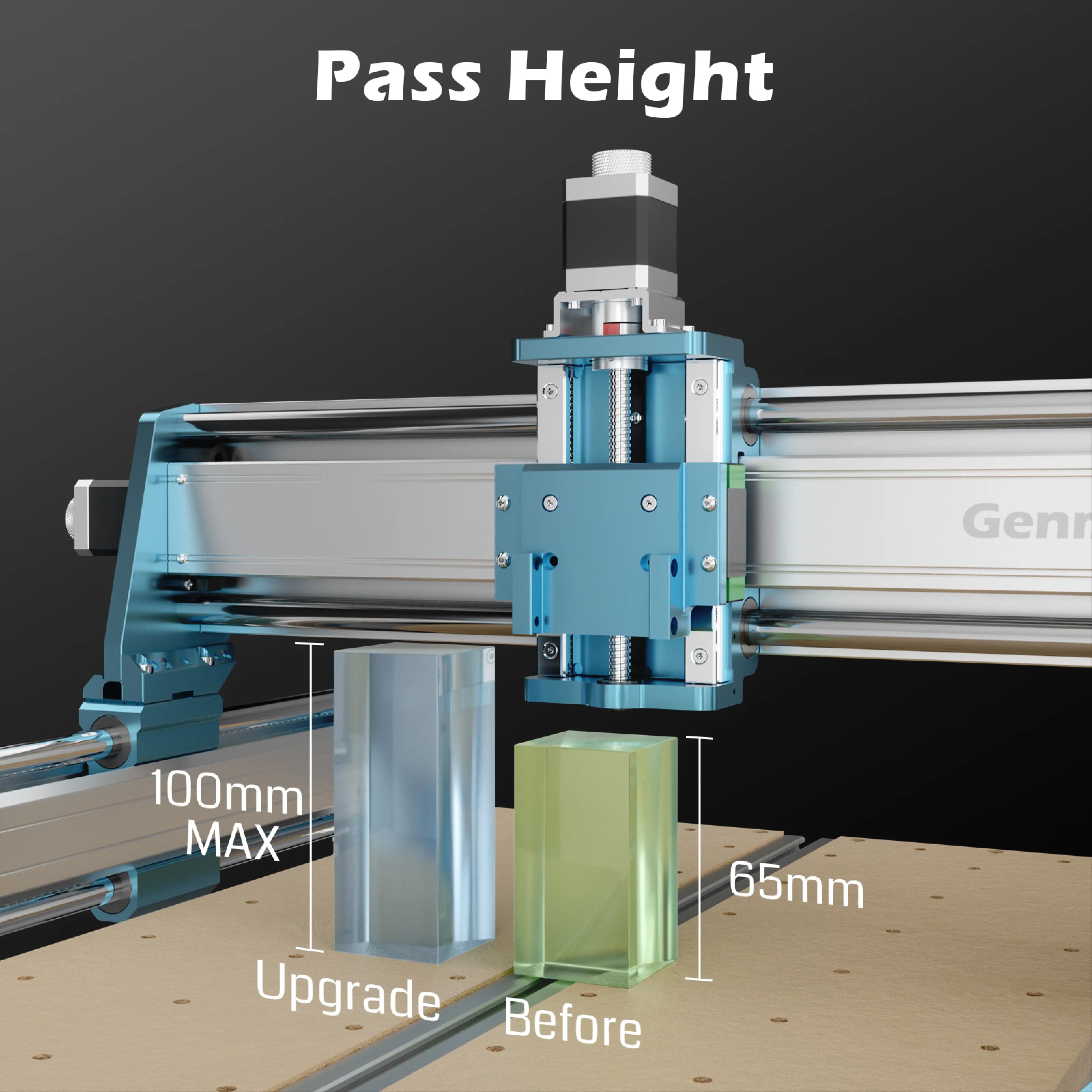 4040-PRO MAX CNC Router Machine with Vectric V-Carve, 710W Trimmer & Linear Rail Driven, Enhanced XZ Axis