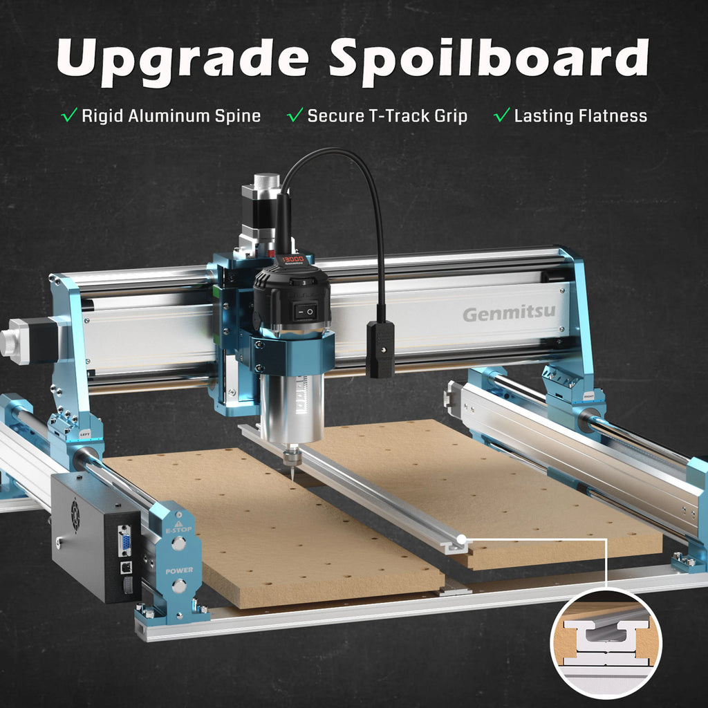 4040-PRO MAX CNC Router Machine with Vectric V-Carve, 710W Trimmer & Linear Rail Driven, Enhanced XZ Axis